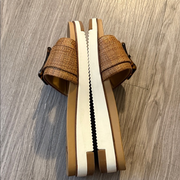 Sam Edelman Brown Slide Sandals with Tortoise Buckle Size 8.5 - Picture 8 of 13